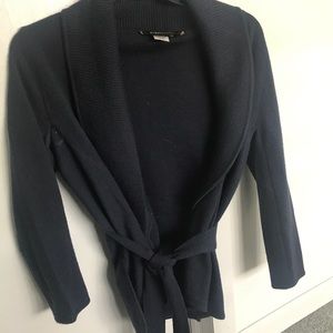 100% wool BCBG wrap sweater